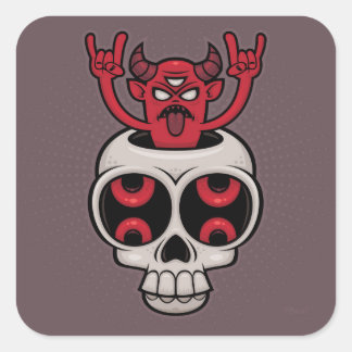 Possessed Square Sticker