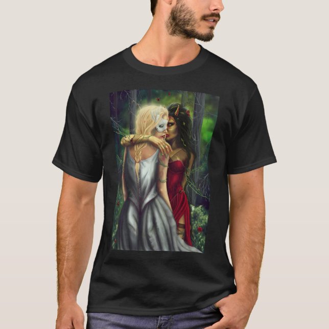 Possessed - Two Masked Women Dance In The Forest T-Shirt (Front)