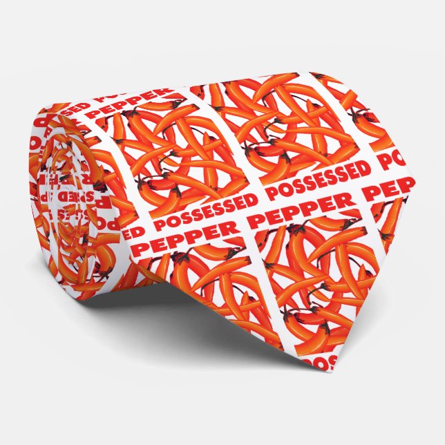 Possessed with Peppers Neck Tie (Rolled)