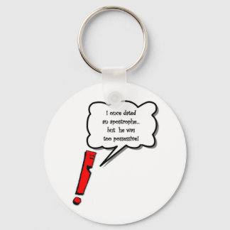 Possessive apostrophe keychain