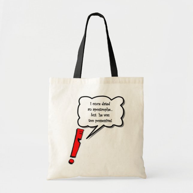 Possessive Apostrophe Tote Bag (Front)