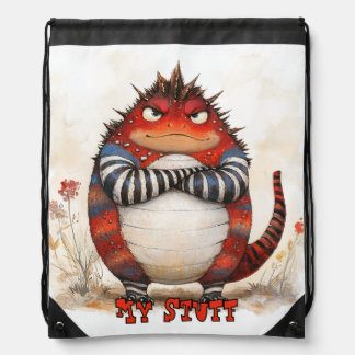 Possessive Monster My Stuff Drawstring Backpack