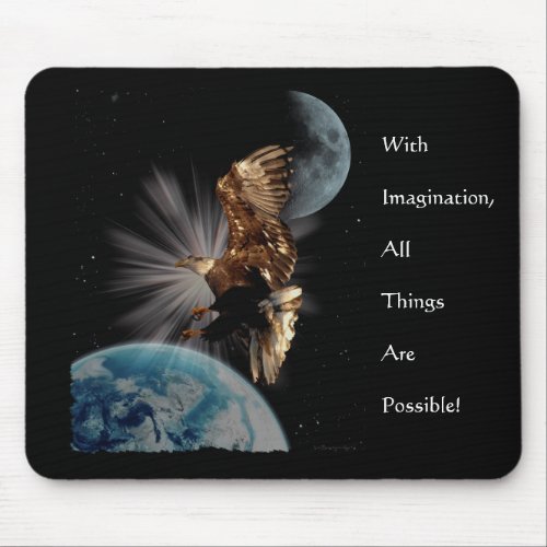 POSSIBILITIES Bald Eagle Motivational Gifts Mouse Pad
