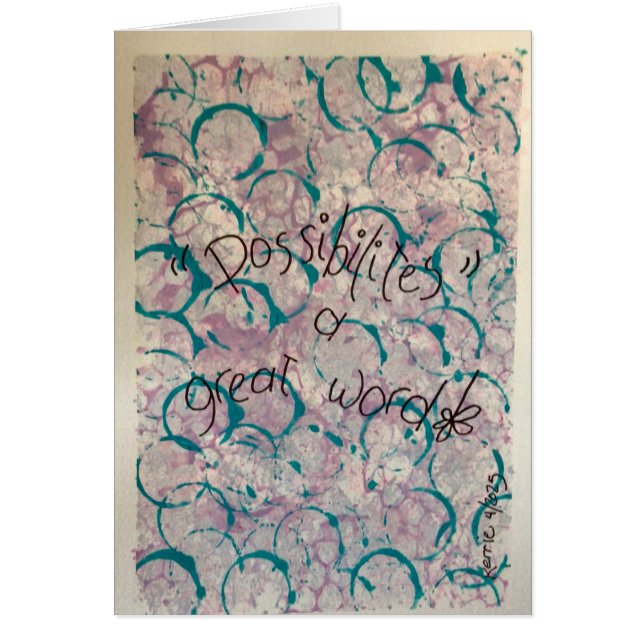 "Possibilities" Cards (Front)