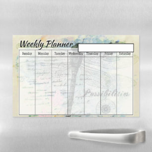 Possibilities weekly planner magnetic dry erase sheet