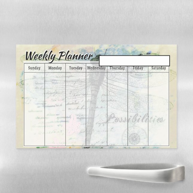 Possibilities weekly planner magnetic dry erase sheet (In Situ)