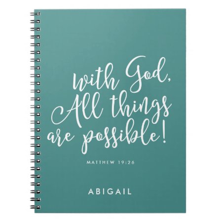 Possible With God Personalized Prayer Journal