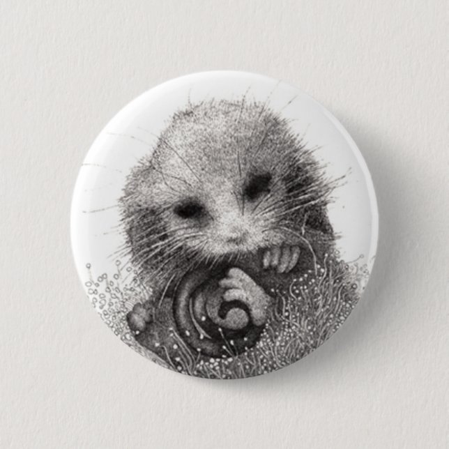 Possum Badge Button (Front)