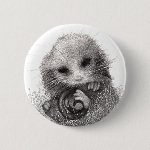 Possum Badge Button