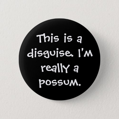 Possum Costume Button