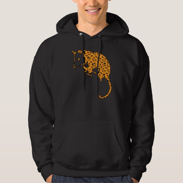 Possum Easy Halloween Outfit Marsupial Lazy Costum Hoodie (Front)