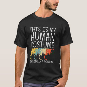 Possum Halloween Human Costume Marsupial Gamba Eas T-Shirt