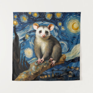 Possum in the Starry Night Tapestry
