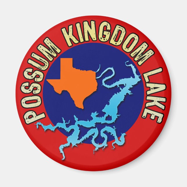 Possum Kingdom Lake, Texas Magnet (Front)