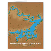 Possum Kingdom Texas map (Front)