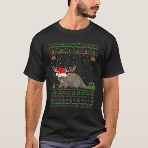 Possum Lover Santa Matching Ugly Possum Christmas T_Shirt