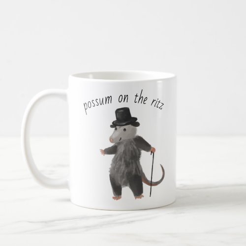 Possum on the Ritz coffee mug