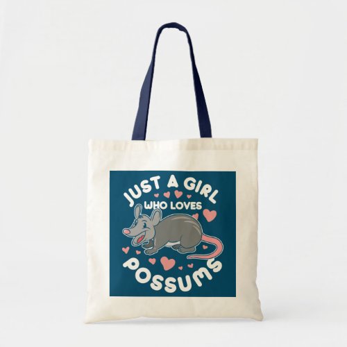 Possum Opossum Girls Girls Lovers Possums Fans  Tote Bag