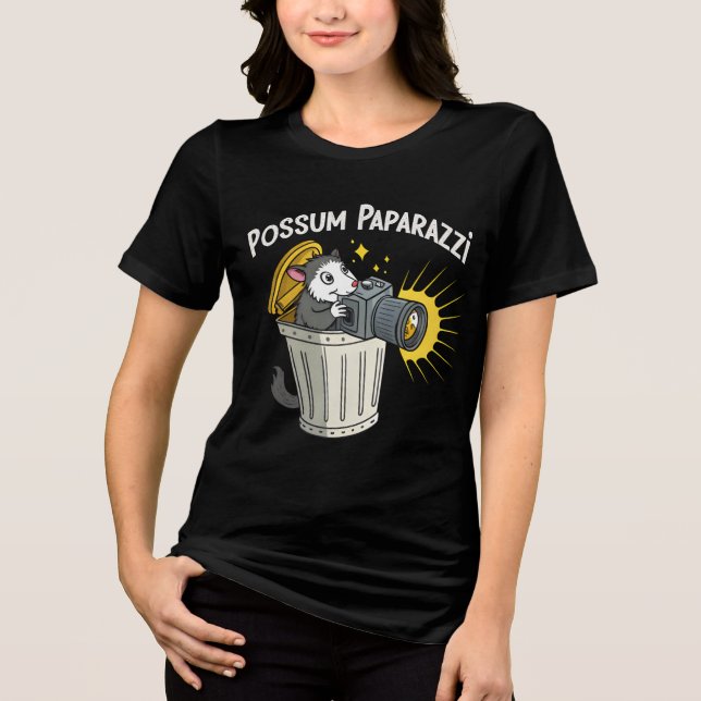 Possum Paparazzi T-Shirt: Funny Night Crawler Tee (Front)