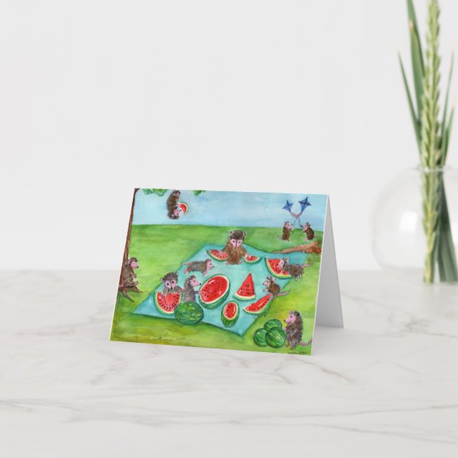 Possum Picnic Card (Front)
