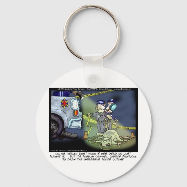 Possum Protocol Funny Gifts Tees & Collectibles Keychain (Front)
