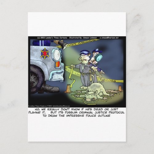Possum Protocol Funny Gifts Tees  Collectibles Postcard