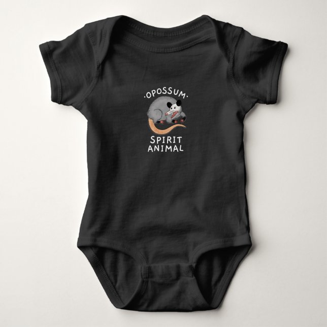POSSUM SPIRIT ANIMAL BABY BODYSUIT (Front)
