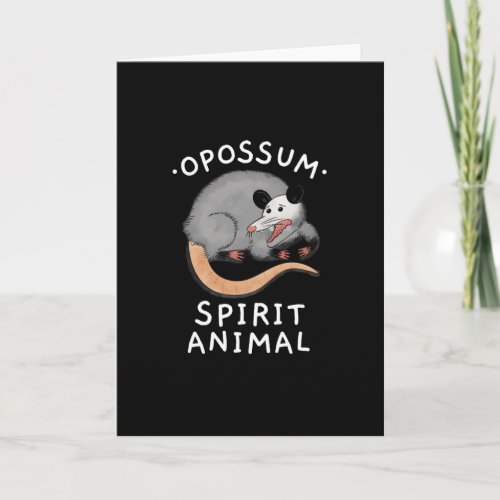 POSSUM SPIRIT ANIMAL CARD