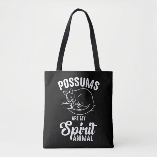 Possum Spirit Animal _ Opossum Animal Fan Tote Bag