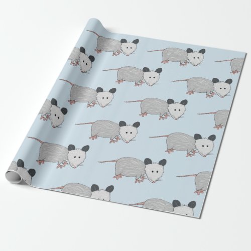 Possum Surprise Wrapping Paper