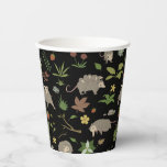 Possums in a Berry Field in Black Paper Cups