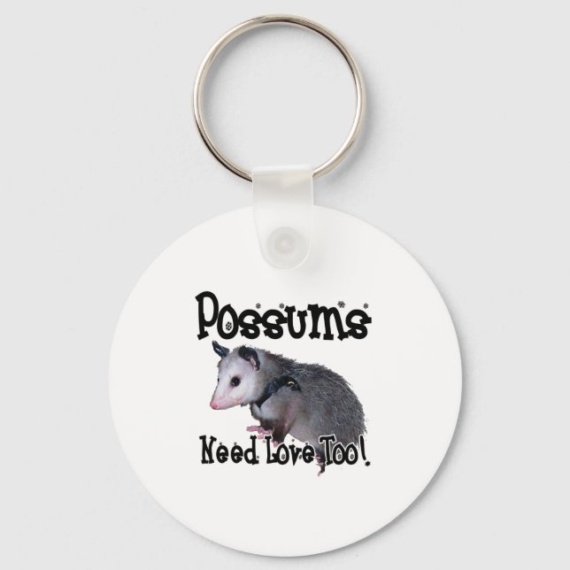 Possums Need Love Too Keychain (Front)