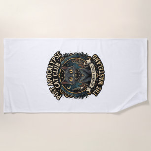 Post Apocalypse Cat Cat Dad Gift Idea - Post Apoca Beach Towel