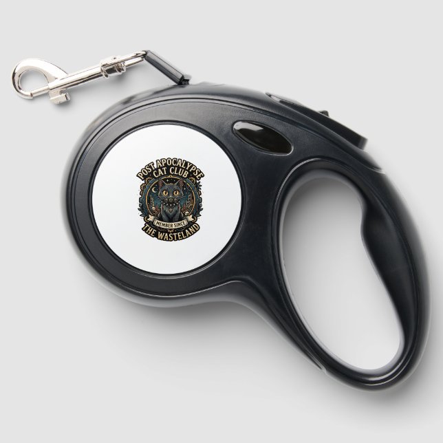 Post Apocalypse Cat Cat Dad Gift Idea - Post Apoca Retractable Pet Leash (Front)