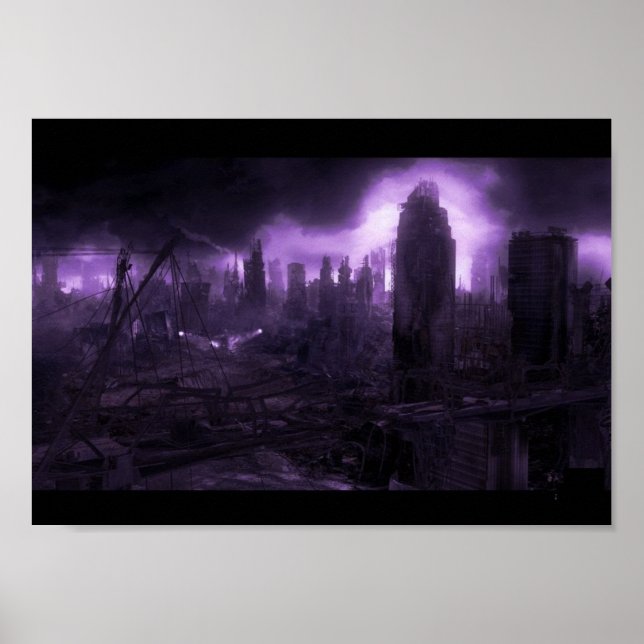 Post Apocalyptic City Poster (Front)