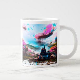 Post Apocalyptic Fairy Tale Land Giant Coffee Mug