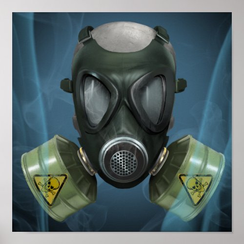 Post_Apocalyptic Gas Mask Poster