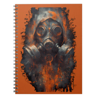 Post Apocalyptic Gas Mask Toxic Grunge Notebook