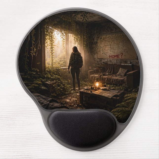 Post-Apocalyptic Homecoming Survival Scene Gel Mouse Pad (Front)