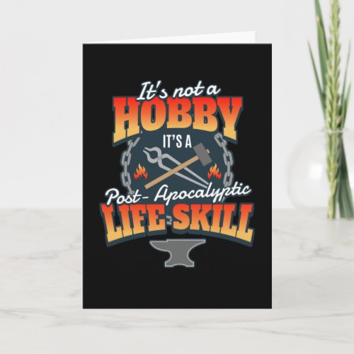 Post Apocalyptic Life Skill Blacksmith Card