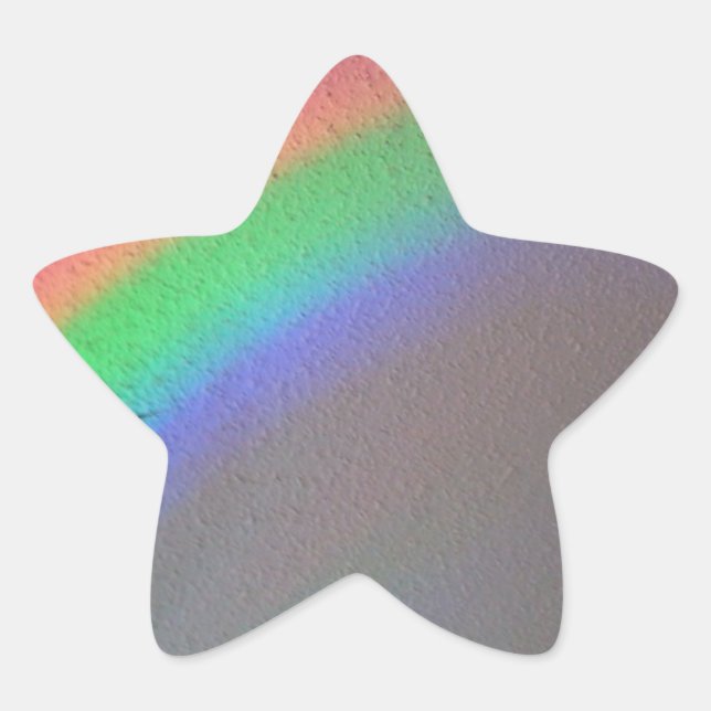 post apocalyptic rainbow star sticker (Front)