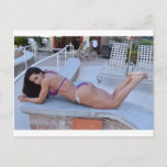 Post card Ana Cozar at pool