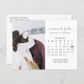 Post Card | Calendar Save the Date (Front/Back)