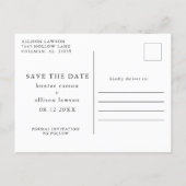 Post Card | Calendar Save the Date (Back)