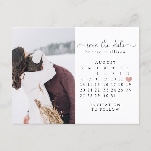 Post Card  Calendar Save the Date