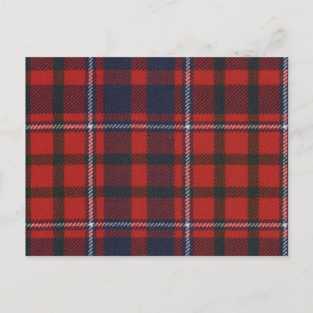 Post Card Cameron of Lochiel Tartan Print (Front)