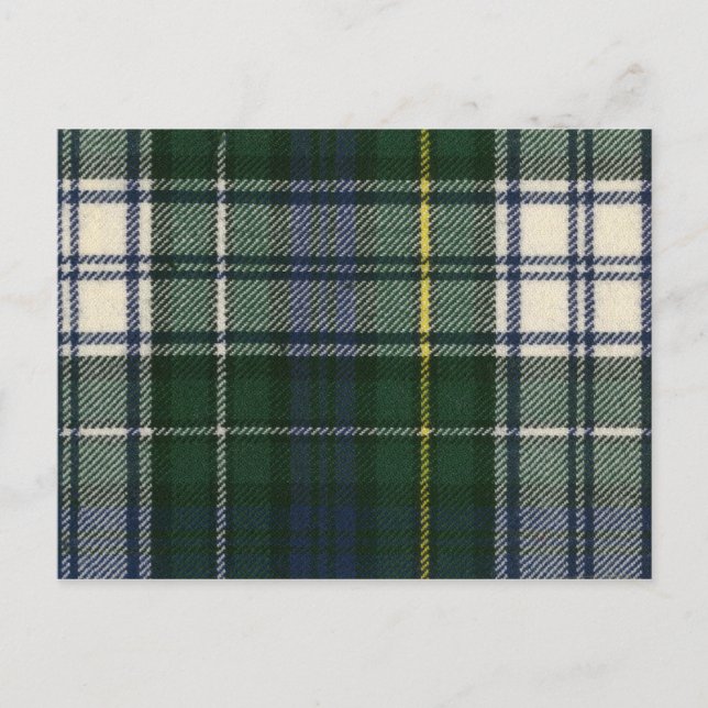 Post Card Campbell Dress Modern Tartan Print (Front)