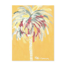 Post Card- Canary Yellow Palm Tree