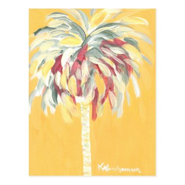 Post Card- Canary Yellow Palm Tree Postcard Post Card- Canary Yellow Palm Tree Postcard