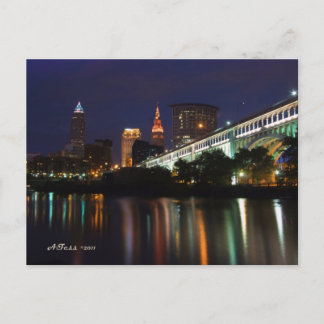 Post Card Cleveland Skyline